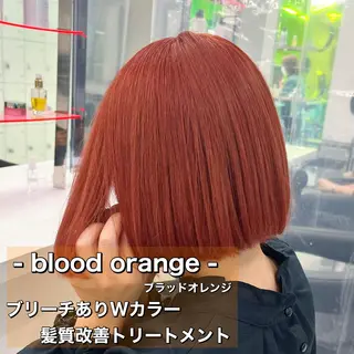 ミディアム カラー ボブカットモデル 募集中　ukaのヘアスタイル