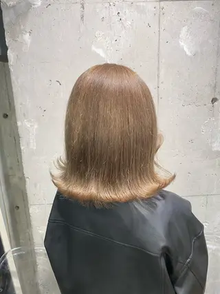 ミディアム カラー エフェクトブリーチ 🌟前澤啓太朗のヘアスタイル