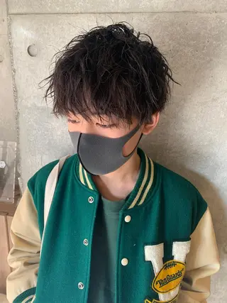メンズ メッシュパーマ職人/ 窪田 優也/ツイスパのヘアスタイル