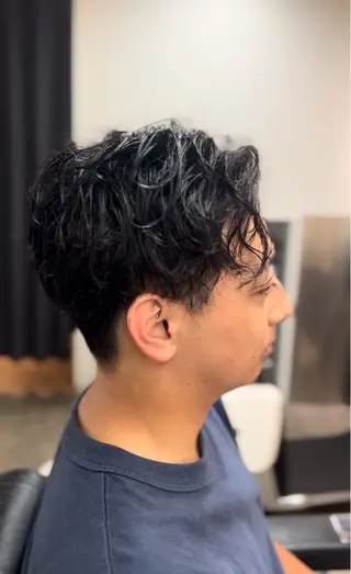 ミディアム パーマ メンズ FRISEUR/山本 美芽のヘアスタイル