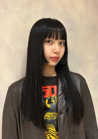ロング 縮毛矯正/アレンジ FACE。ゆのんのヘアスタイル