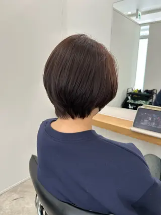ショート カラー レイヤー/ナチュラル 💐nao.のヘアスタイル