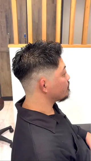 パーマ メンズ メンズサロン リョウタのヘアスタイル