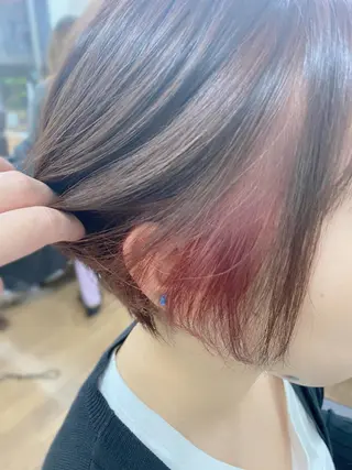 ショート カラー 森田 滉平のヘアスタイル