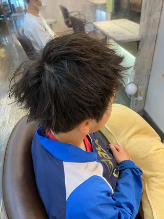 ショート メンズ キッズ 範馬 勇次郎のヘアスタイル