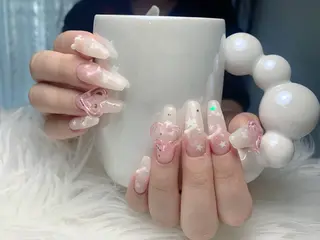 セミロング rose ネイルサロンのネイルデザイン