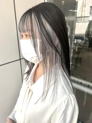 ロング カラー ヘアアレンジ 🌈インナーカラー ‘ショウマ’🌈のヘアスタイル