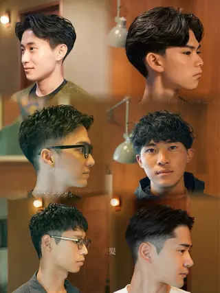 パーマ メンズ メンズ似合わせ タチカワユウキのヘアスタイル