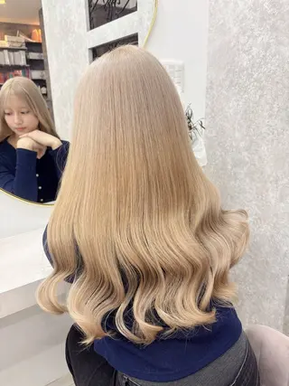ロング カラー ブリーチ 💕カット 💕みゆう💕大宮のヘアスタイル