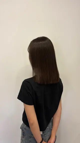 ミディアム カラー チョコカラー🤎 韓国風/MIHOのヘアスタイル