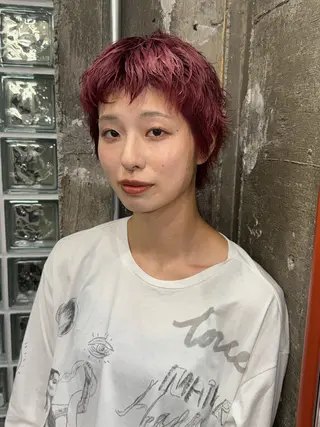 ショート カラー パーマ BELLA代表/ 楠瀬のヘアスタイル