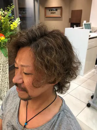 パーマ メンズ 神田 澪史のヘアスタイル