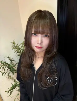 ロング カラー パーマ ヘアアレンジ 【.ico】心斎橋/ ウルフ/飛田ゆうきのヘアスタイル