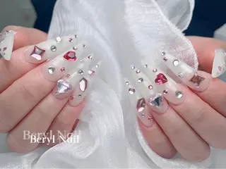 ロング Beryl Nail 新大久保のネイルデザイン