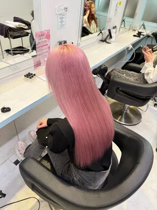 ロング カラー ハイトーン/韓国 レイヤー/るか🎀のヘアスタイル