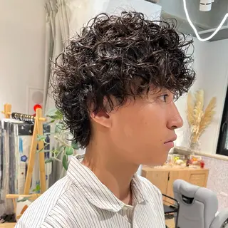パーマ メンズ メンズ指名no'1 佐藤　亘のヘアスタイル