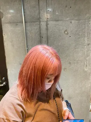 ミディアム カラー パーマ ヘアアレンジ ☀️海外レイヤー 🇺🇸/ヒナコのヘアスタイル
