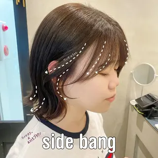 セミロング 顔周りcut・ご相談 ＝新宿しずく🇰🇷のヘアスタイル