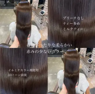 ロング 🧸顔周りカット /透明感🎀のヘアスタイル