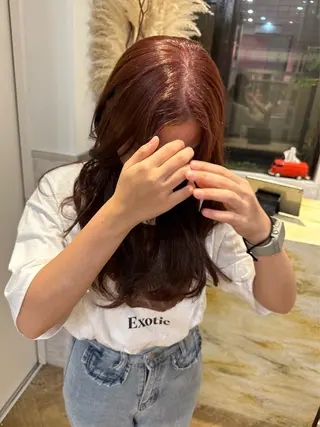 ロング カラー 鈴木 詩穂のヘアスタイル