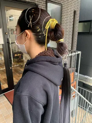 ロング ヘアアレンジ 林 友美のヘアスタイル