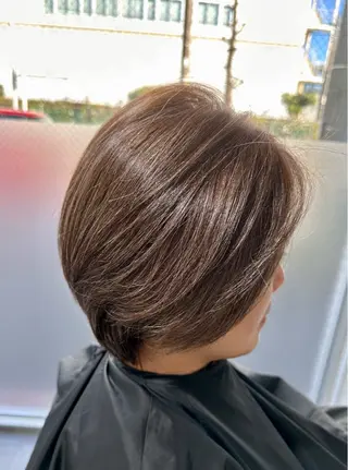 ショート 脱白髪染め美容師 竹内涼乃のヘアスタイル