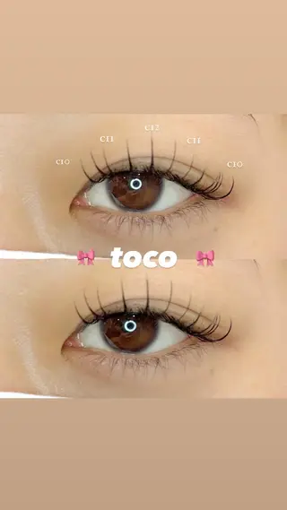 マツエク・マツパ toco momokaのマツエク・マツパデザイン