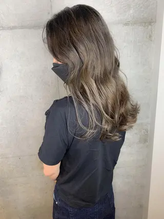 ロング カラー 💛ブリーチカラー /ブリーチ縮毛💛のヘアスタイル