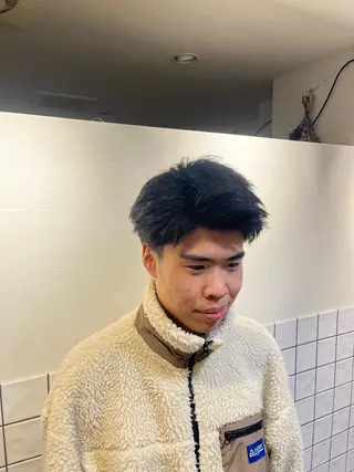 ショート 🌀メンズパーマ🌀 🐏丸山祐宇🐏のヘアスタイル