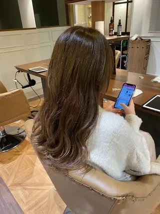 セミロング 中川 花織のヘアスタイル