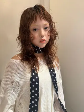 セミロング パーマ ☀️海外レイヤー 🇺🇸/ヒナコのヘアスタイル