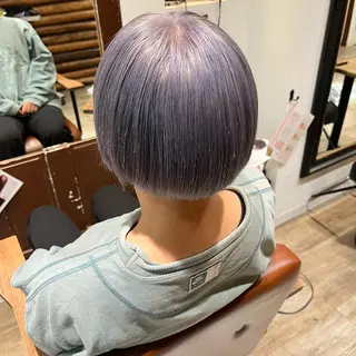 ショート カラー ゆう🫧 透明感/ハイトーンのヘアスタイル