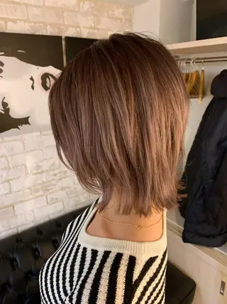 ミディアム ✨ハイトーン✨艶髪 ✨髪質改善✨和田のヘアスタイル