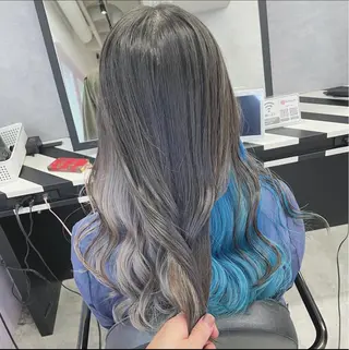 ミディアム ブリーチ&エクステ 🥀ケアカラー特化のヘアスタイル