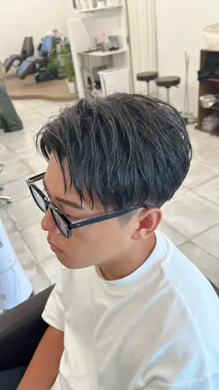 ショート パーマ メンズ 🏆メンズヘア特化 🥇代表りんぺーのヘアスタイル