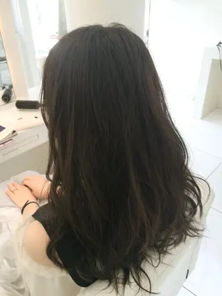 セミロング ロング カラー パーマ 内藤 達也のヘアスタイル