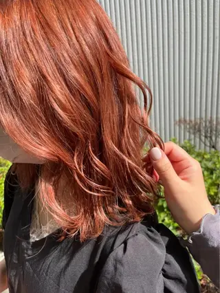 ミディアム カラー Yurika🕯️ 透明感カラー/ボブのヘアスタイル