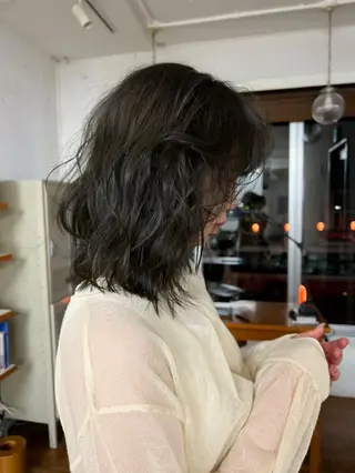 ミディアム カラー パーマ CITA所属・@olbbwm MISAのヘアスタイル