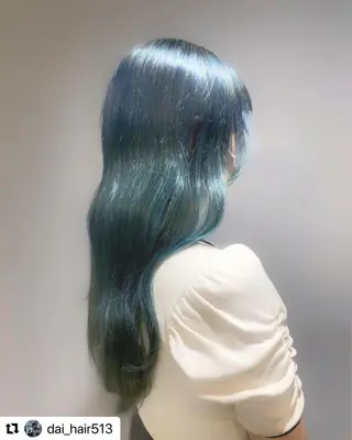 ロング 神パーマ&ツヤ髪 黒田ダイのヘアスタイル