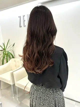 ロング パーマ デジタルパーマ 🌀ボブ　萩原　龍のヘアスタイル