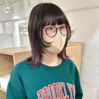 ミディアム カラー 銀座No.1髪質改善 縮毛矯正/本木のヘアスタイル