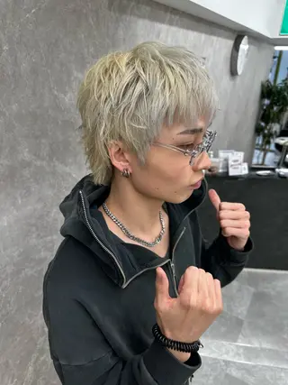 ショート カラー メンズ 【メンズ特化美容師】 Toma🎯のヘアスタイル