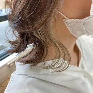 ミディアム 髪質改善 髪質改善カラーゆうひのヘアスタイル