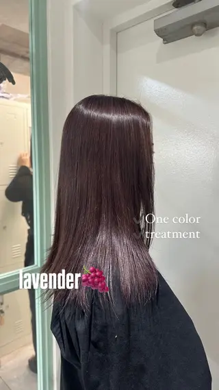 ミディアム カラー 韓国ヘア🇰🇷 𝑳𝒊𝒏𝒂🤍のヘアスタイル