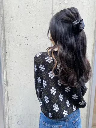 ロング カラー ヘアアレンジ FUJIIKANON /パーマモデル募集中のヘアスタイル