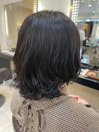 ミディアム パーマ ヘアアレンジ リリー /Men's/パーマのヘアスタイル