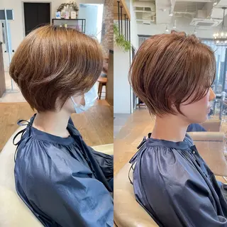 ショート カラー 🥣安野祥華 銀座大人ショート🥣のヘアスタイル