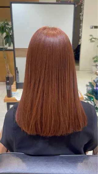 ミディアム 縮毛矯正・髪質改善・ ストレート🌻ゆいのヘアスタイル