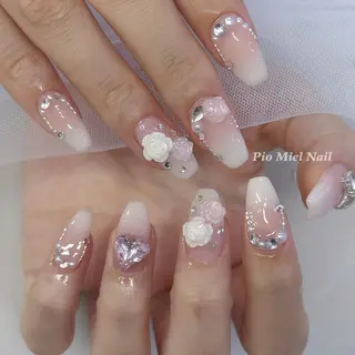 ネイル HANA 長さだしのネイルデザイン