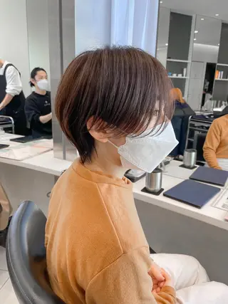 ショート クロスパーマ松永裕久 似合わせカットのヘアスタイル